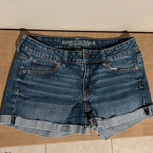 American Eagle Outfitters stretch cuffed jeans shorts, size 8, great condition.